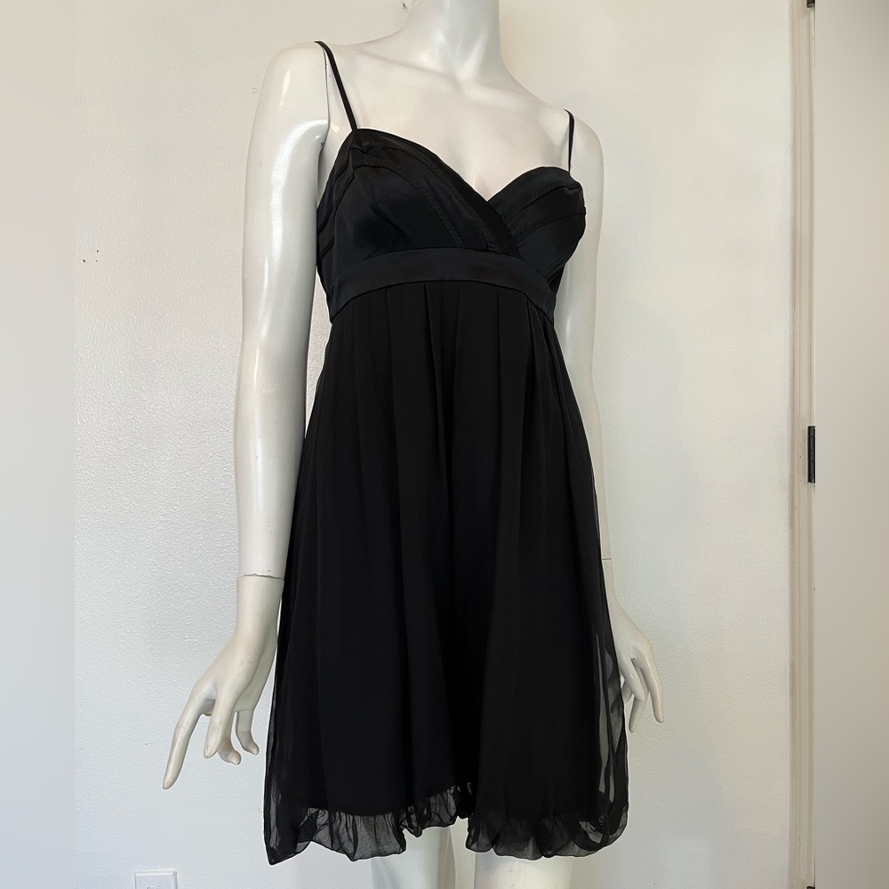 NWT Marciano -Black Mini Dress Baby Doll style Size Small